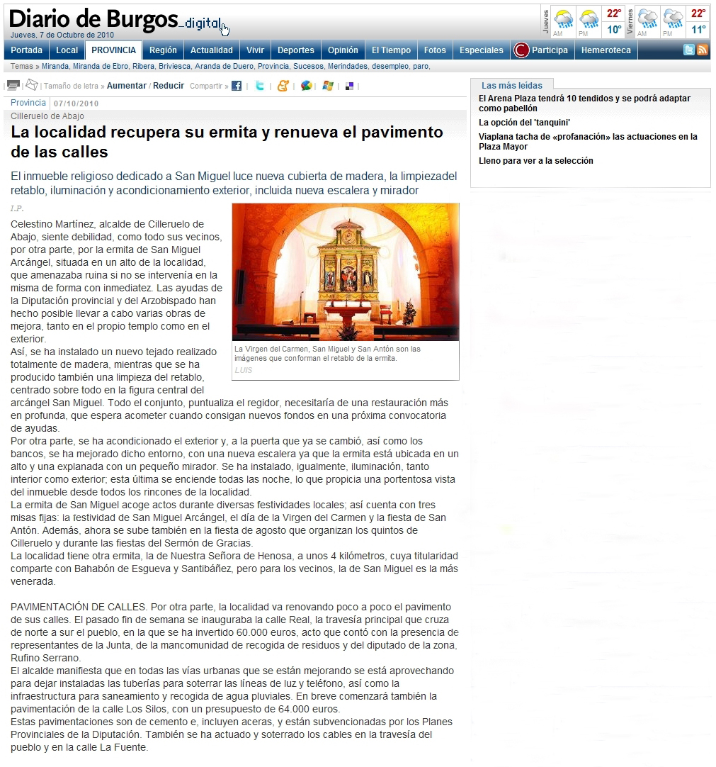 Ermita de Cilleruelo de Abajo recuperada