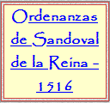 Ordenanzas de Sandoval de la Reina